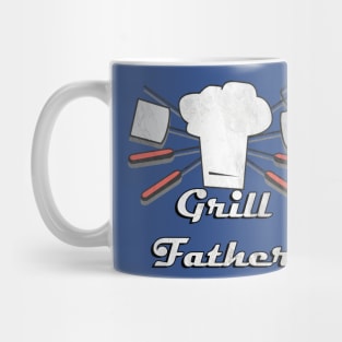 Grill Father Funny BBQ Dad Joke, Graphic Design Barbeque Chef Father's Day Mug